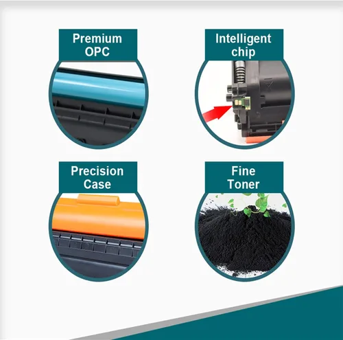 Vista 4 de Cartucho de tóner negro 410A de repuesto para HP 410A CF410A para HP Color Laser Pro M477fnw M477fdw M477fdn M452dn M452nw M477 (2 unidades)