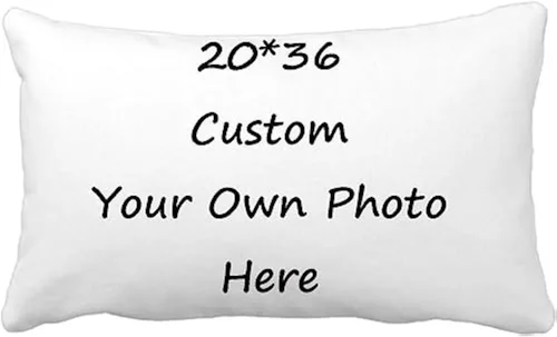 Vista 18 de Funda de almohada personalizada, funda de almohada creativa, regalos personalizados para tus seres queridos (14 x 14 pulgadas, blanco)