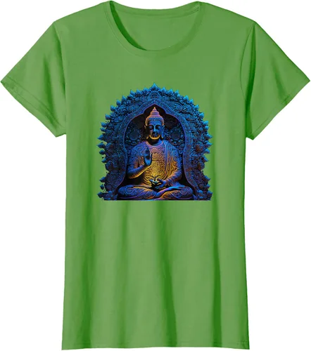 Vista 57 de Estatua de Buda Yoga Budismo Zen Buddhism Meditation T-Shirt Negro