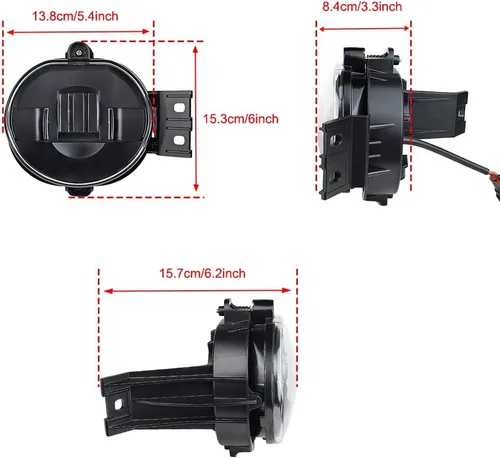 Vista 7 de Nueva Versión Luces Antiniebla LED para 2002-2008 Dodge Ram 1500, 2003-2009 Dodge Ram 2500/3500, para 2002 2003 2004 2005 2006 2007 2008 2009 Dodge