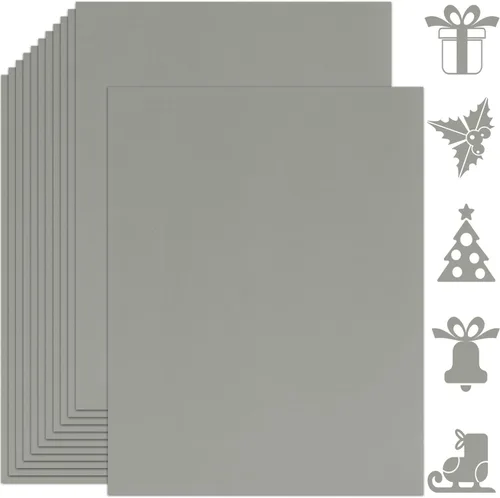 Vista 21 de 25 hojas de papel de cartulina negro 8.5'' x 11'', 250 g/m²/92 lb papel grueso para álbum de recortes, invitaciones, impresión y tarjetas DIY