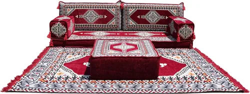 Vista 66 de arabicsofa Sofá de piso árabe Jalsa - Sofá tradicional hecho a mano para sala de estar