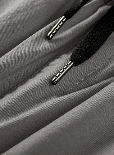 Vista 9 de JMIERR Pantalones cargo de moda para hombre, casuales, de algodón, elásticos, de sarga con cordón, pantalones deportivos con 6 bolsillos