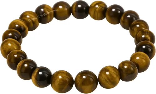 Vista 209 de Amazing Gemstone Crystal Bracelet for Women Men's Gifts - Protection Healing Crystal Bracelet - 8mm Gemstone Beaded Stretchable Bracelet Pulseras