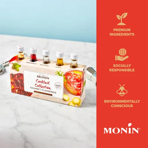 Vista 4 de Conjunto de Jarabes de Cóctel de Monin, 0.1 x 1.6 onzas líquidas