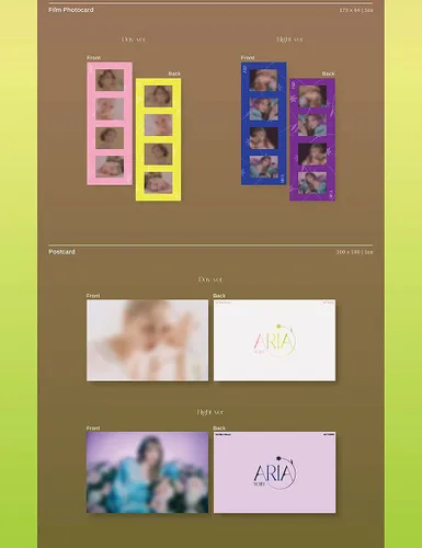 Vista 6 de GFRIEND YERIN ARIA 1st Mini Album ( NIGHT Ver. ) ( Incl. CD+Photo Book+Photo Card+Film Photo Card+Post Card+Fan+ID Photo ) K-POP SEALAD