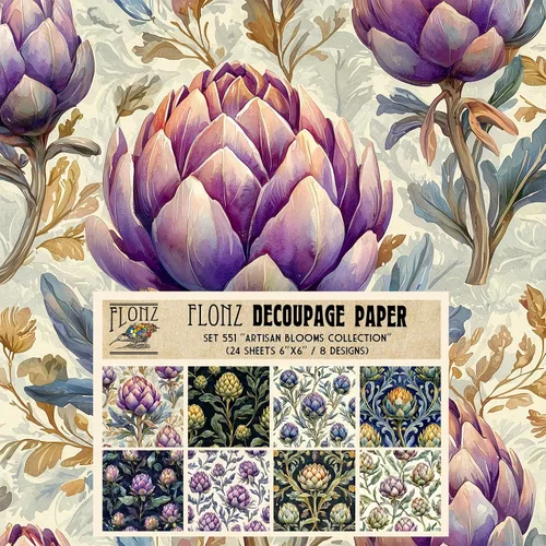 Vista 10 de Decoupage - Paquete de papel (24 hojas de 6 x 6 pulgadas) Secret Garden # Papel de patrón de estilo vintage para decoupage, manualidades y álbumes