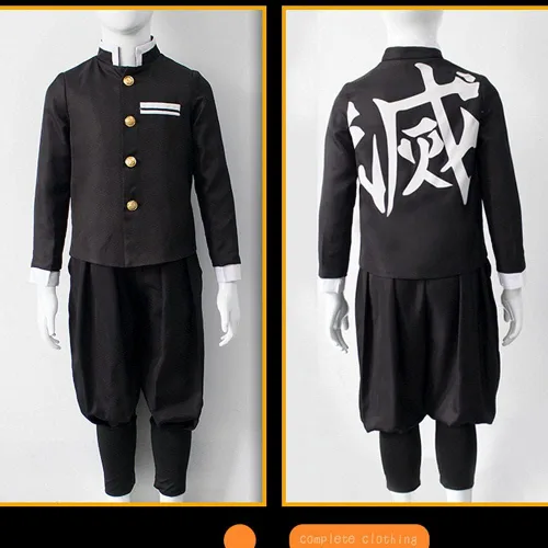 Vista 9 de Tanjiro - Disfraz de kimono de anime para Halloween traje de uniforme