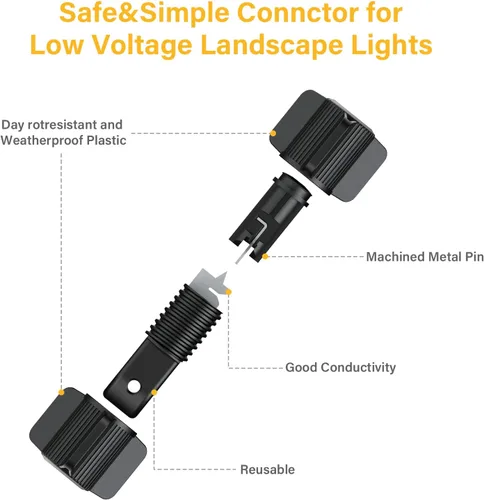 Vista 3 de Conector de cable de bajo voltaje Torsión de bloqueo rápido con conectores de cable eléctrico Tapón de terminales de tornillo para iluminación