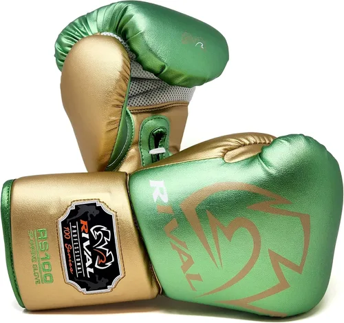 Vista 8 de RIVAL Boxing RS100 Guantes Profesionales de Sparring con Cordones, Hechos a Mano con PU de Microfibra Súper Rica, Diseñados Ergonómicamente