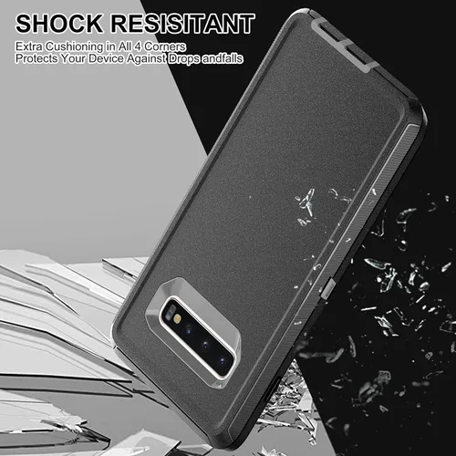 Vista 6 de Funda para Samsung Galaxy S10, protector de pantalla de poliuretano termoplástico autorreparable [2 unidades], protección de cuerpo completo a
