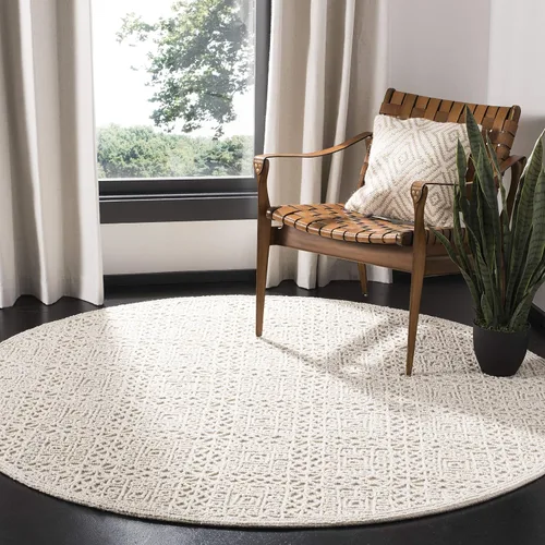Vista 11 de SAFAVIEH Trace Collection - Alfombra decorativa de 2 pies 6 pulgadas x 4 pies, gris y gris, lana hecha a mano, ideal para zonas de alto tráfico