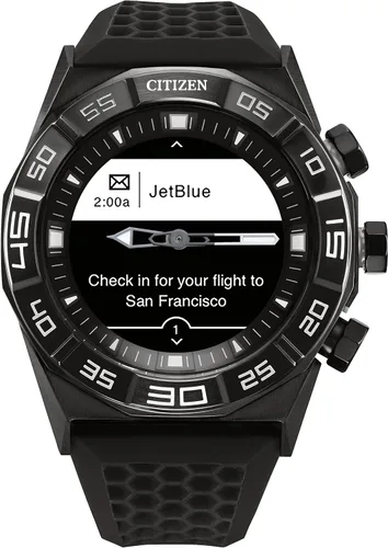 Vista 4 de Citizen CZ Smart Hybrid Smartwatch de acero inoxidable de 1732in seguimiento continuo de frecuencia cardíaca actividad física aplicación de golf