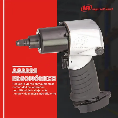 Vista 5 de Ingersoll Rand Llave de impacto neumática 215G 3/8", par máximo de 160 pies-libras, empuñadura de pistola