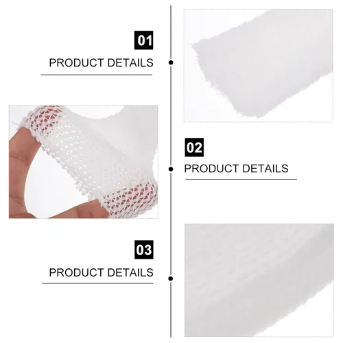 Vista 8 de Elastic Spandex Tubular Net Bandage 10m White High Elastic Breathable Stockinette Wrap for Wound Care and Compression Dressing