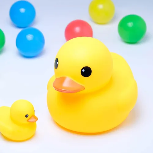 Vista 6 de MyLifeUNIT Patos de baño de goma amarillos de 4 pulgadas para niños