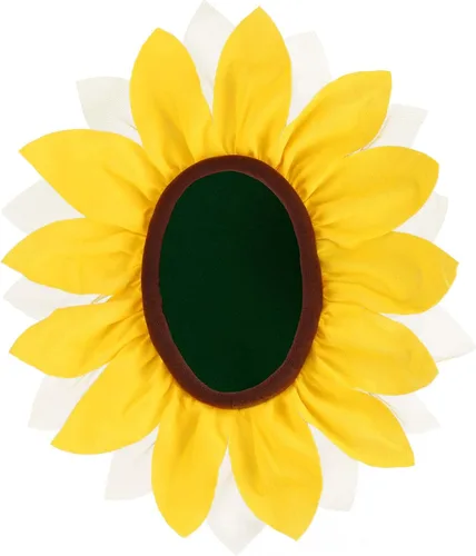Vista 8 de Fun Costumes Accesorio para tocado de flores amarillas con capucha de girasol, Amarillo