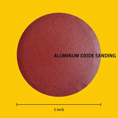 Vista 5 de 60 PCS discos de lijado de óxido de aluminio PSA de 5 pulgadas sin agujero, autoadhesivo (10 de cada uno de 60 100 150 180 240 400 grano) marrón