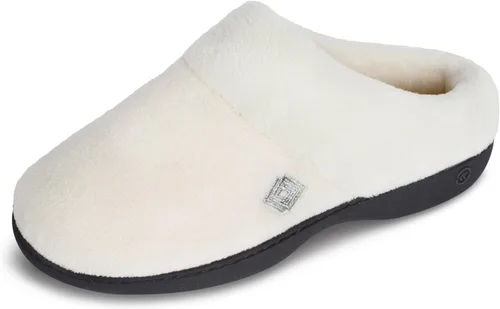 Vista 7 de isotoner Pantuflas clásicas de espuma viscoelástica antideslizantes para mujer Ceniza
