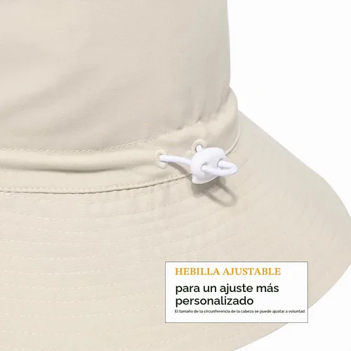 Vista 4 de Sombrero de sol de ala ancha para mujer, sombrero plegable de verano con protección UV para mujeres y niñas Beige
