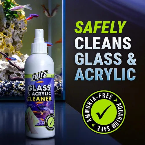 Vista 2 de Fritz Aquatics Spray limpiador de vidrio y acrílico para acuario para un tanque transparente (8 onzas)