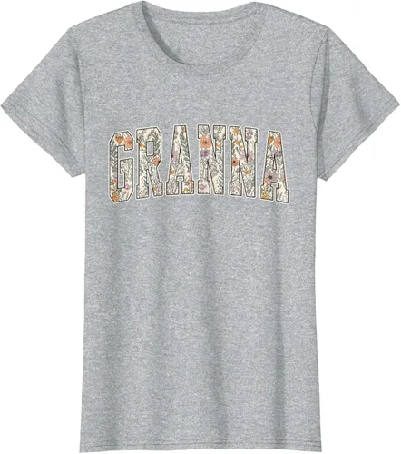 Vista 28 de Granna - Camiseta retro para el día de la madre Negro