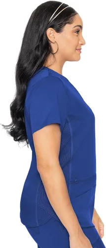 Vista 3 de Med Couture Touch - camisa de uniforme médico con cuello en V para mujer