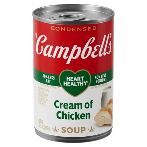 Vista 9 de Campbell's Sopa Condensada de Crema de Pollo 98% Libre de Grasa, Lata de 10.5 oz (Paquete de 12)