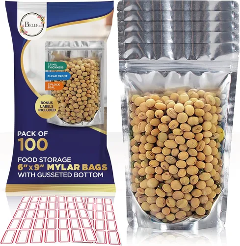 Vista 11 de BELLE KR® Bolsas pequeñas de Mylar de 3 x 5 para dulces liofilizados, paquete de 100 a 4 mil de grosor, bolsas transparentes de Mylar con ventana