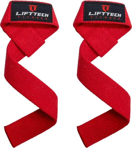 Vista 9 de Lift Tech Fitness Correas de levantamiento de pesas para hombres y mujeres – Correas de gimnasio de algodón para levantamiento de pesas, HIIT