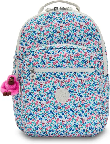 Vista 32 de Mochila Kipling Seoul extra grande para laptop de 17", Grande True Blue Tonal 2