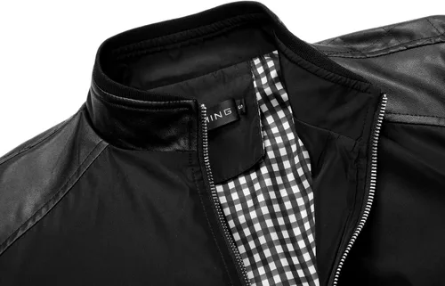 Vista 3 de Tanming Chaqueta bomber Softshell casual de corte ajustado y ligera con cremallera para hombre
