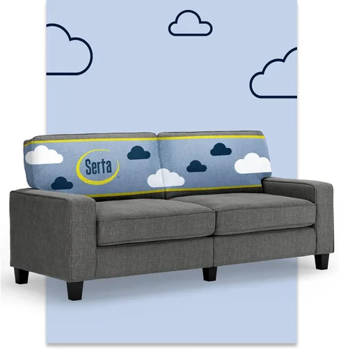 Vista 36 de Serta Palisades Sofás Tapizados para Sala, Sofá de Diseño Moderno, Tela, Beige
