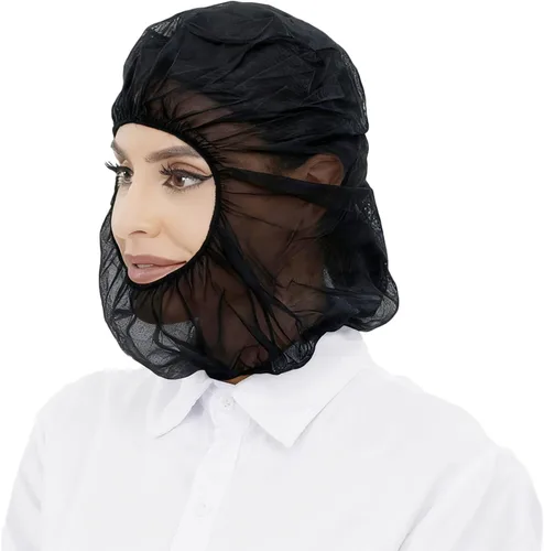 Vista 4 de ZMDREAM Disposable Hoods Bouffant Caps Full Face Hair Covers Polypropylene Hair Net Beard Cover Combo