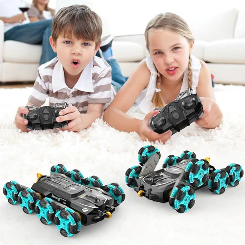 Vista 6 de 8WD Vehículos de Acrobacias RC con Detección de Gestos - Juguetes y Regalos para Niños de 8, 9, 10, 11, 12 Años, Niños y Niñas, Coches de Control
