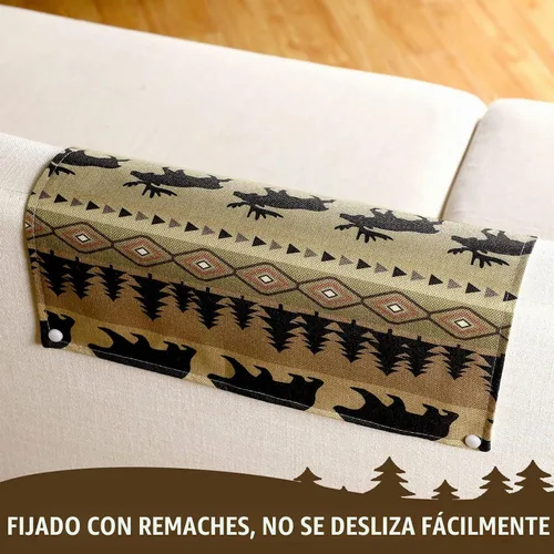 Vista 4 de Tegeme Funda para reposacabezas para silla reclinable, protector de reposacabezas estilo animal, protector de sofá, funda de silla para muebles