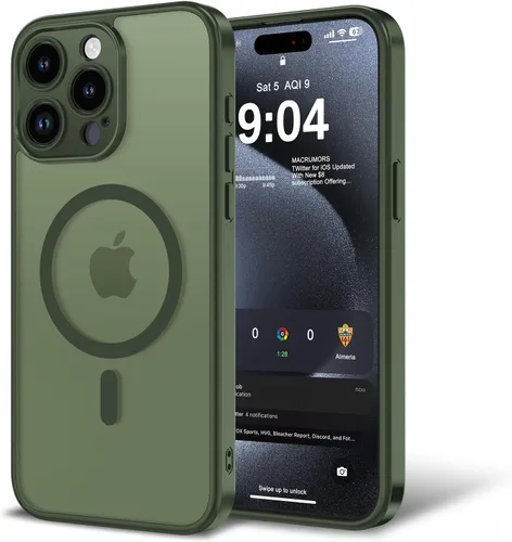 Vista 84 de Funda para iPhone 11 con protector de pantalla, compatible con MagSafe, ultra delgada, translúcida, mate, a prueba de golpes, color negro