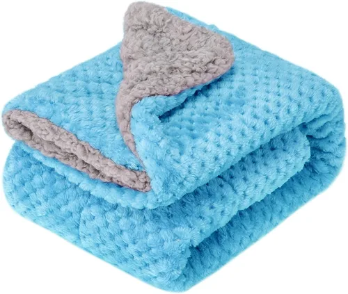 Vista 25 de Manta difusa o manta mullida para bebé, suave y cálida y acogedora manta de lana de coral para niños pequeños, bebés o recién nacidos, para cuna