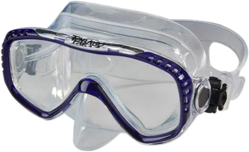 Vista 2 de AKONA Tobago - Máscara de buceo con falda de silicona transparente y lente templada única