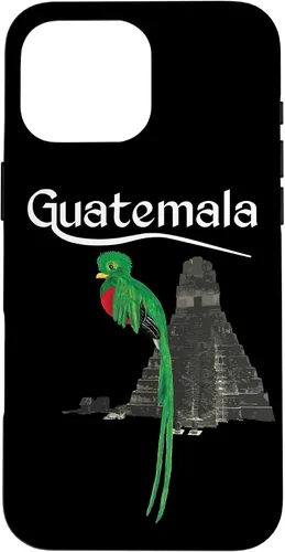 Vista 19 de Guate Quetzal Guatemala Maya Antigua Tikal Coban Volcan Cafe - Carcasa para iPhone 17