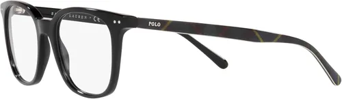 Vista 3 de Polo Ralph Lauren PH2256 - Marcos cuadrados para lentes recetados para hombre, color negro brillantelente demo, 2.087in, Negro brillante