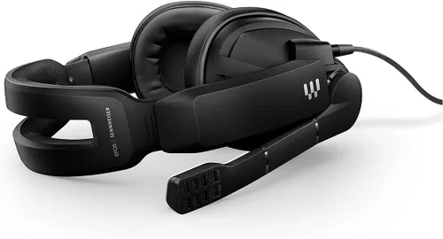 Vista 7 de EPOS I Sennheiser GSP 302 - Auriculares para juegos con micrófono de cancelación de ruido, abatibles para silenciar, cómodas almohadillas de espuma