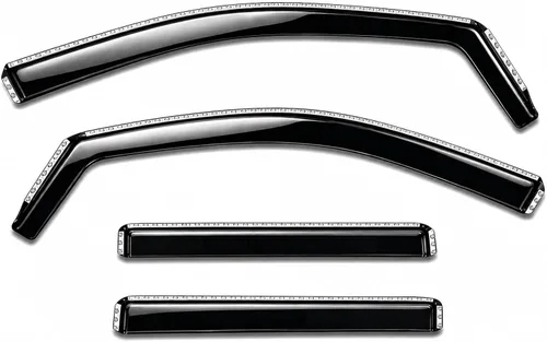Vista 9 de Protectores de lluvia en canal 2015-2026 para Ford F150 SuperCrew Deflectores de visera de ventana lateral (solo cabina de tripulación) XL STX XLT