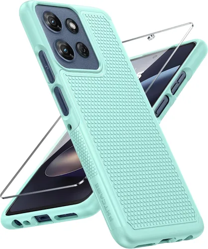 Vista 80 de FNTCASE for iPhone 17 Pro Case: Translucent Light Blue Slim Cases Compatible with MagSafe, Full Camera Protection & Tempered Glass Protector, 14FT