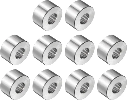 Vista 31 de uxcell 10 piezas de espaciador de acero inoxidable de 3/8" de diámetro interno x 3/4" de diámetro exterior x 1" de longitud, espaciador de rosca