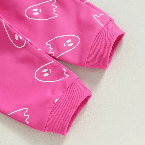 Vista 6 de Conjunto de sudadera de manga larga con diseño de trébol para el día de San Patricio, conjunto infantil