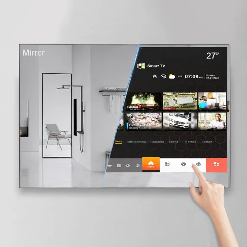 Vista 12 de Soulaca 27 pulgadas Smart Mirror impermeable TV para baño Hotel LED Televisión webOS Control de voz ATSC DTV sintonizador WiFi Bluetooth SPA Hotel