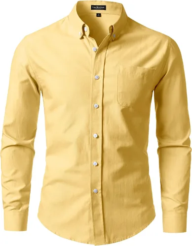 Vista 11 de LucMatton Camisa Oxford ligera de manga larga para hombre