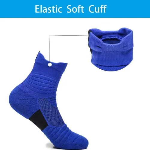 Vista 5 de Elite - Calcetines de baloncesto gruesos para ciclismo, calcetines deportivos para hombres, mujeres y niños