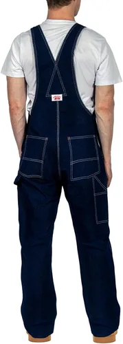 Vista 2 de Round House #980 Utility Zipper-Bib Blue Denim Overalls
